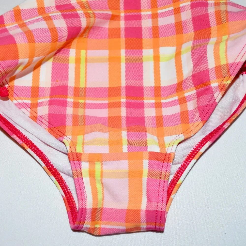 Kanu Surf Plaid Halter Bikini Swimsuit - Size 8